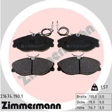 Bremsbeläge 21674.190.1 ZIMMERMANN für CITROËN PEUGEOT