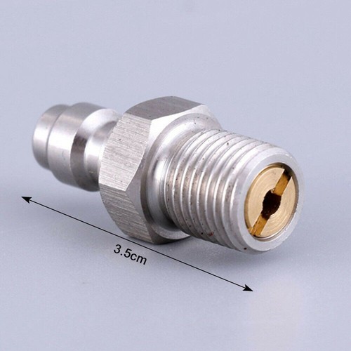 Male Connector Pumps Quick Stainless Steel Thread Valve 0.3in 8mm High Pressure - Picture 21 of 23