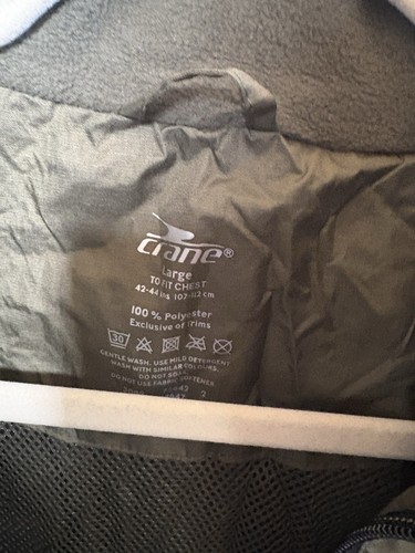 Crane Sports Zip Windbreaker Jacket Lightweight Activewear Hood L NWOT - Picture 3 of 7