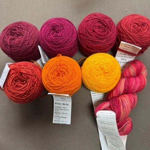 Miss Babs Enlightenment Gradient Yarn plus Justine Yummy Pink Charade - product listing photo