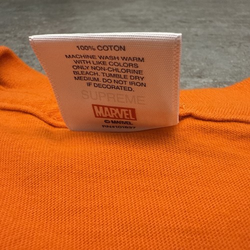 Supreme Ghost Rider Tee Orange SS19 Size Large Marvel T-Shirt Authentic - Picture 8 of 10