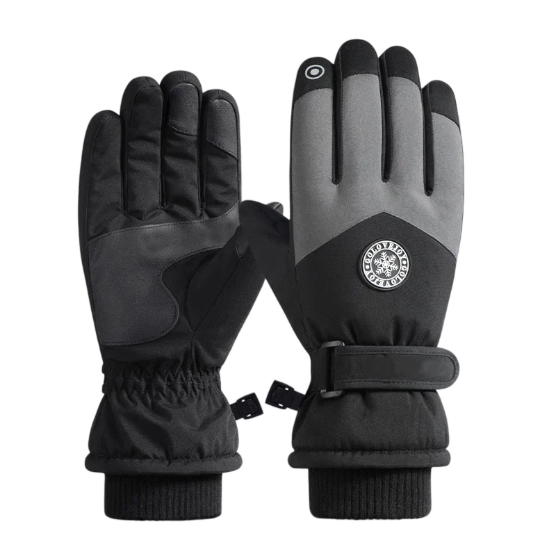 Waterproof Thermal Ski Gloves Fleece Lined Winter Touchscreen Snowboard Gloves