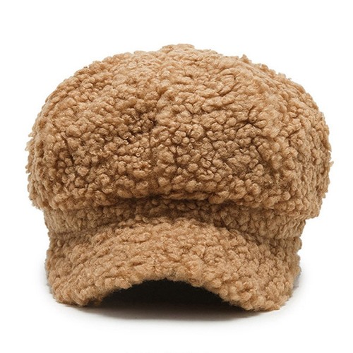 Octagonal Hat Solid Color Beret Painter Hat for Outdoor Activities Skiing Hiking - Picture 5 of 14