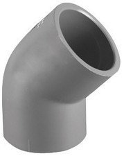 Charlotte Pipe PVC 08309 2000 Sch 80 PVC 45 Degree Elbow 2 Socket Dia. in.