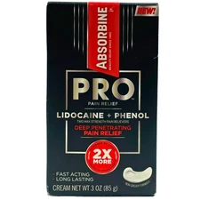 Absorbine Jr. Pro Pain Relief Cream Lidocaine + Phenol 3oz EXP 01/2026