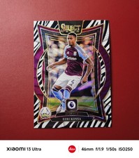 2024-25 Panini Select Premier League Terrace Zebra Prizm Ezri Konsa #11 Aston