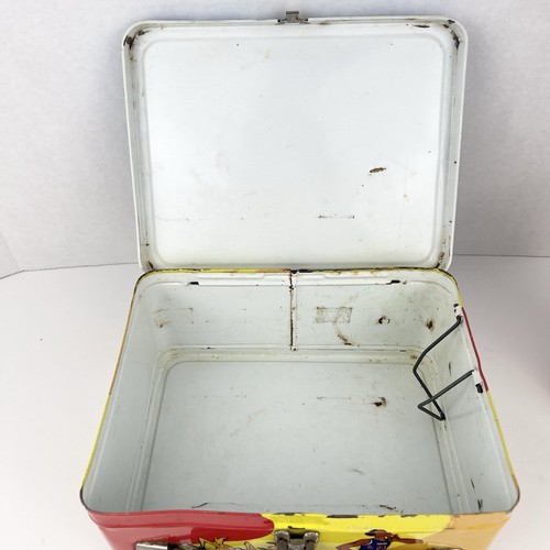 Vintage 1971 The Harlem Globetrotters Metal Lunch Box & Thermos - Picture 13 of 15