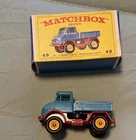 VINTAGE 1960'S  MATCHBOX LESNEY ENGLAND #49 UNIMOG VEHICLE