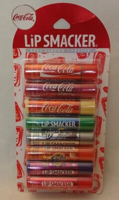 8 Pack Lip Smacker Lip Balms Coca-Cola Cherry-Coke Sprite Mix Beverages (AA3)