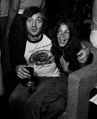 Richard Tandy Of Elo And Guest Attend A Press Reception 1978 OLD MUSIC PHOTO