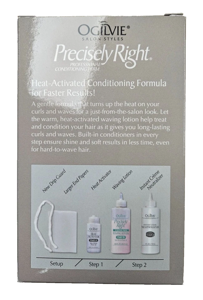 OGILVIE Precisely Right PERM for Normal or Hard To Wave Hair ( 2 kits ) blue - Image 3 of 4