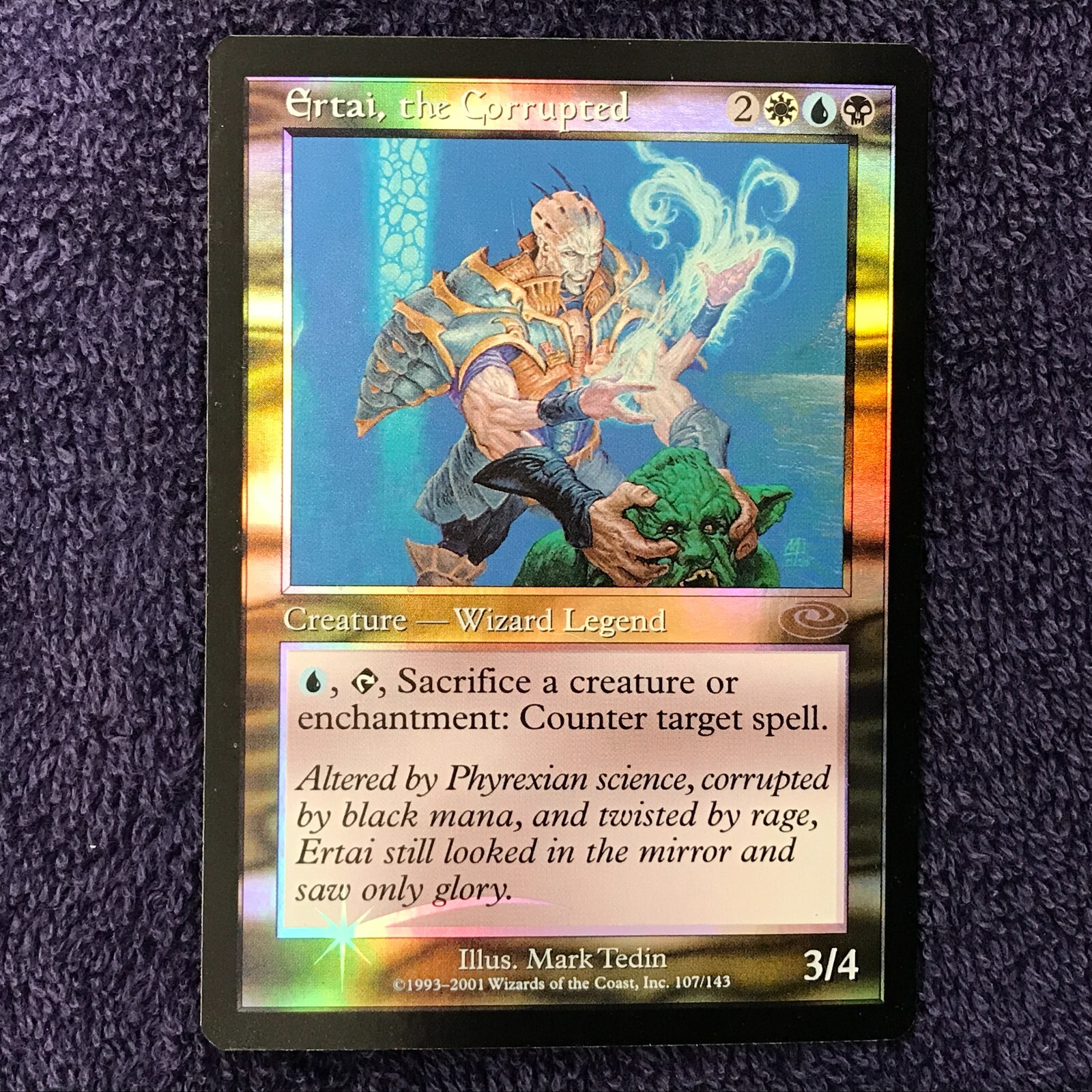 ERTAI, THE CORRUPTED  rare 2001 Planeshift MTG  Unplayed  Near Mint-Mint