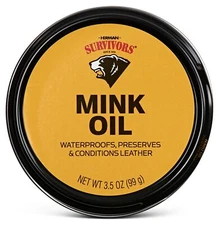 Herman Survivors Mink Oil, 3.5 Ounce Leather Waterproof and Conditioner