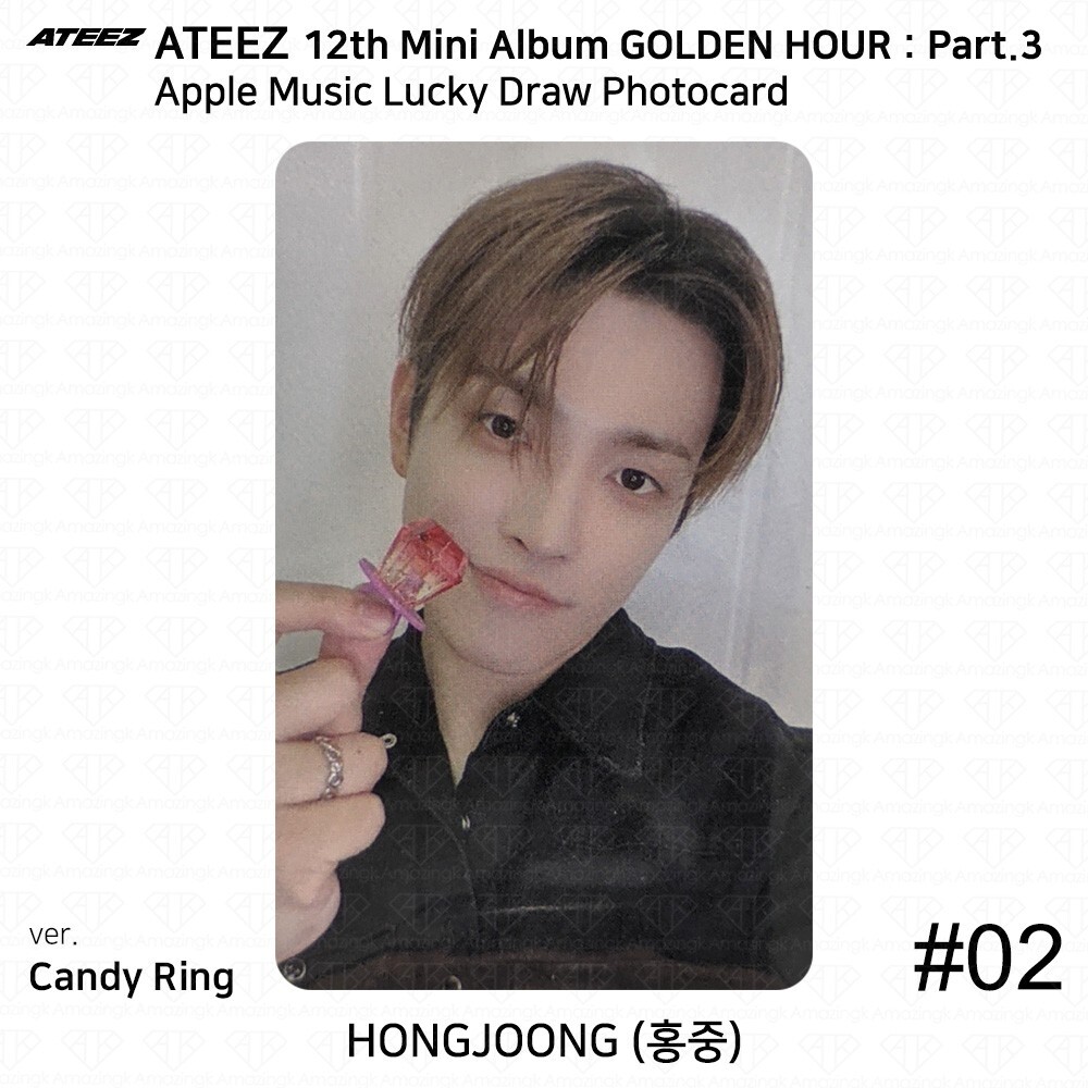 ATEEZ 12th Mini Golden Hour Part.3 Applemusic Luckydraw