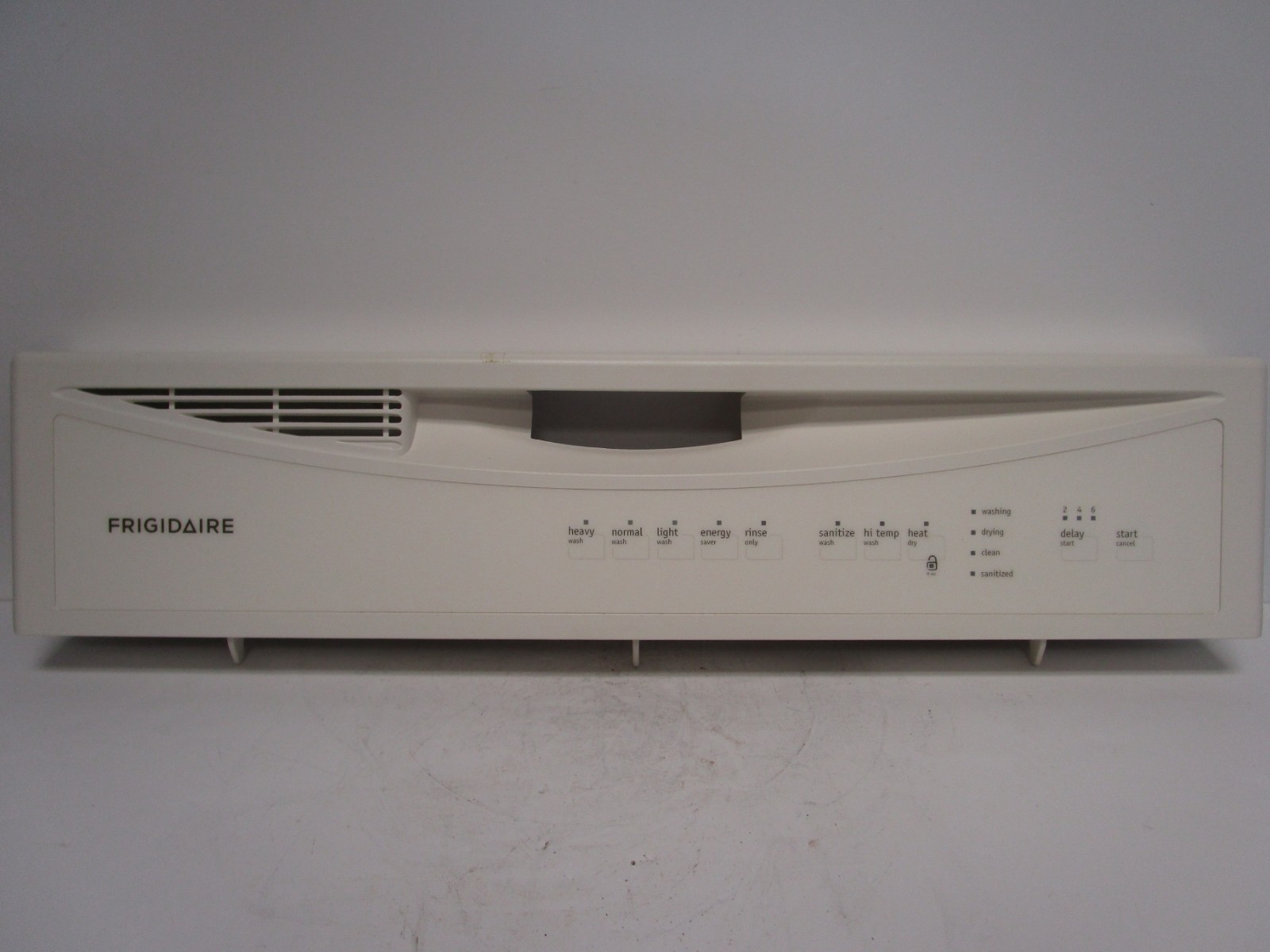 Frigidaire Dishwasher Control Panel w/ Overlay, Bisque (NO BOARD