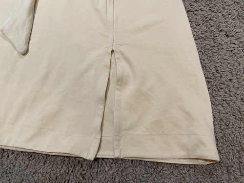 Lululemon Cotton Wrap Front T-Shirt Dress Prosecco Yellow Size 10 NWT Stretch - Picture 2 of 12