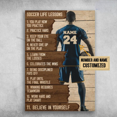 Soccer Man, Soccer Life Lessons, You Play How You Practice Customized Persona...