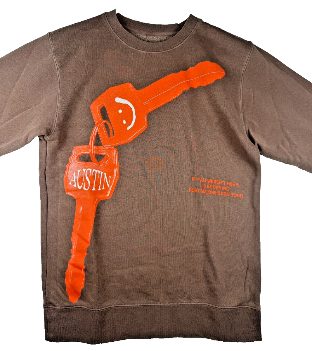 Size S Post Malone 2023 Tour Crewneck Sweatshirt Austin If Y'all Weren't  Here