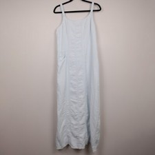 J. Jill light blue linen sleeveless maxi dress-10