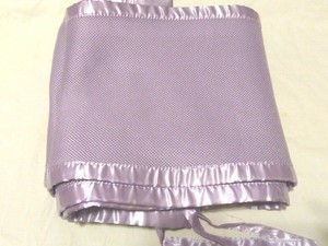 purple mesh crib bumper