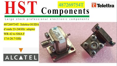 487269754T TELETTRA Fahren D  Wave 23-24GHz Adapter WR-42 To SMA F 17.6-26.7GHz