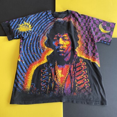 Vintage 1992 JIMI Hendrix winterland all over print shirt Vintage 1992 JIMI Hendrix winterland all over print shirt