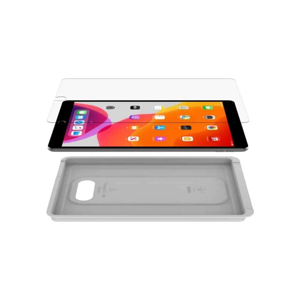 BELKIN TEMPERED GLASS FOR IPAD 10.2 2021 2020 2019 AIR 3 PRO 10.5 2017 OVI002ZZ - Image 2 of 2