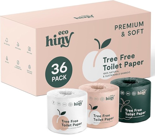 Luxurious 3-Ply Bamboo Toilet Tissue | 350 Sheets, Septic Safe, FSC Certified - Picture 3 of 11