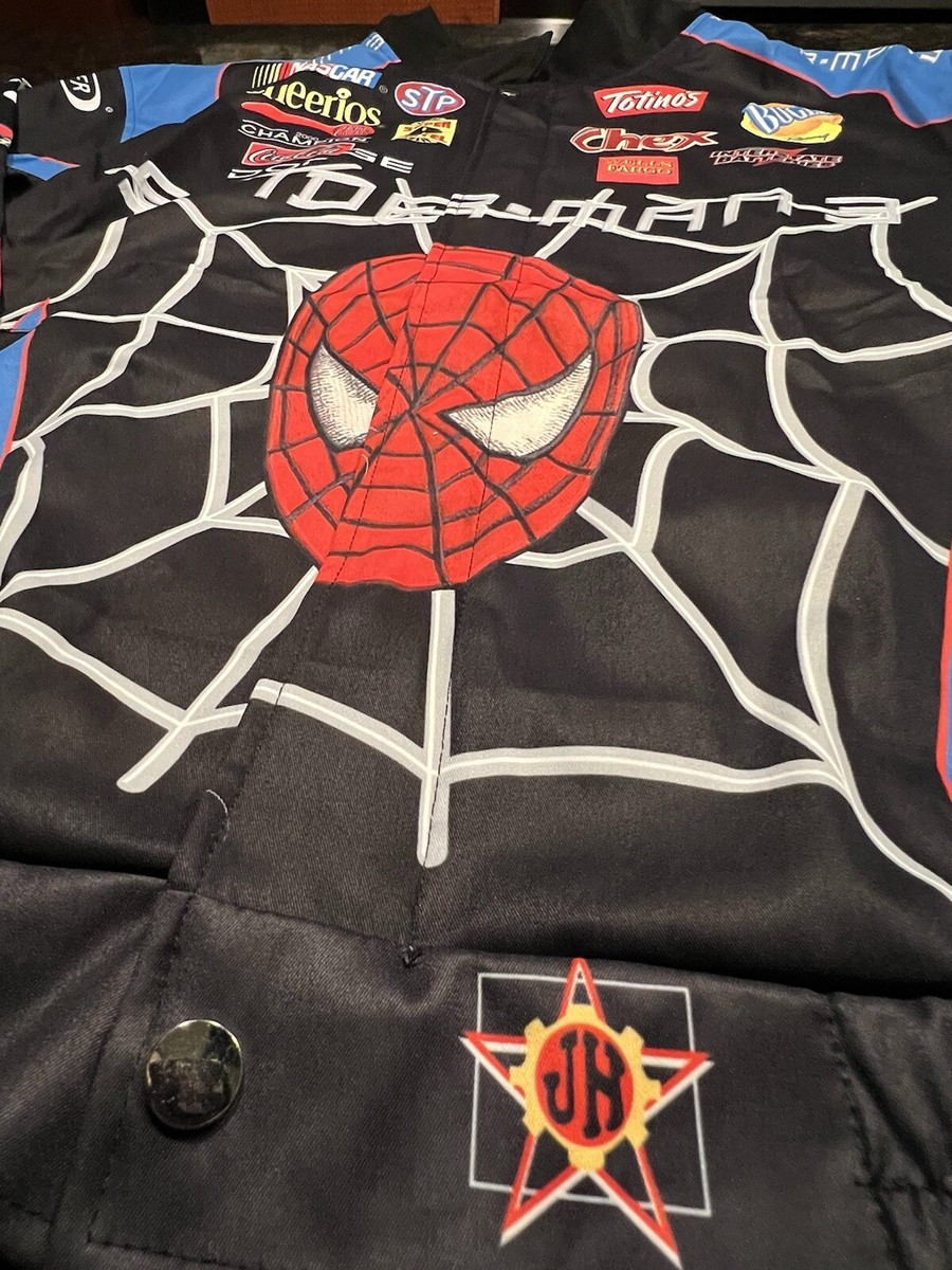 希少　jh design スパイダーマン　レーシングジャケット　ブラック JH design Rare Spiderman Racing Jacket Black Size XL Japan