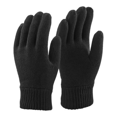 Herren Thinsulate 3M Original Thermo Handschuhe Fleece gefüttert schwarz one size