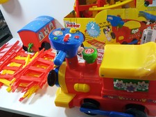 mickey ride on train with track