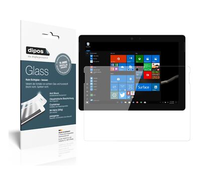 2x Schutzfolie für Microsoft Surface Go 2 - Anti-Shock 9H Folie dipos Glass