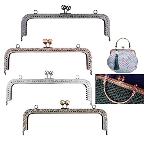 Chiusure per Borse Clic Clac,Tiuxiu 4PCS Chiusure Portamonete Clic 20.5cm (C6z)