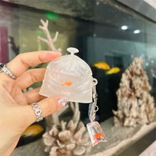 Transparent Goldfish Bag Pendant Case Cover for AirPods 1or 2 3 4 AirPods Pro 2