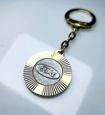 Original Schl&uuml;sselanh&auml;nger FORD 1962 Metall Diamantschliff L&uuml;fterrad Anh&auml;nger