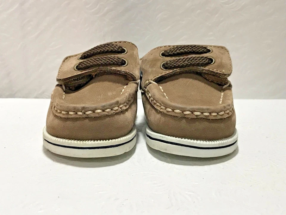 Zapato mocasín ARIZONA de cuero de gamuza con gancho para niños pequeños talla 2 Foto 3 de 4