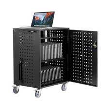 Uimoso Charging Cart Mobile Locking Storage Cart 36 Devices for Laptop & Tablet