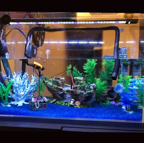 The Pirate Ship Aquarium Decoration Accessories Fish Tank Shipwreck