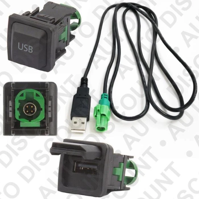 USB Adaptateur pour VW GOLF 5 JETTA 5 PASSAT TOURAN OCTAVIA RCD510, RCD310 - Photo 3/4
