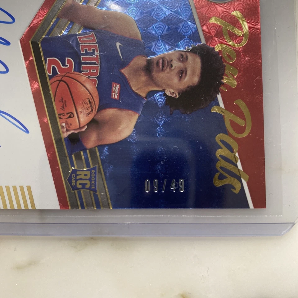 cade cunningham Rookie Auto /49 Elite Pen Pals  - Image 3 of 3