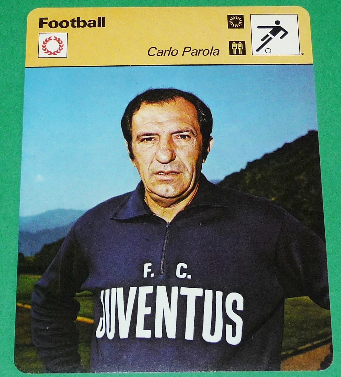 FOOTBALL CALCIO SERIE A CARLO PAROLA JUVENTUS JUVE ALLENATORE LAZIO ROMA |  eBay