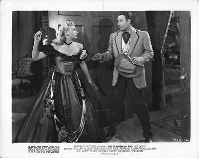 ORIGINAL KINO STILL FOTO FILM THE PLAINSMAN AND THE LADY BILL ELLIOT