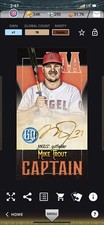 2021 Topps BUNT Gypsy Queen Mike Trout ICONIC Captains Mini Signature Black