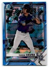2021 Bowman Chrome Sapphire Edition #BCP-100 Terrin Vavra