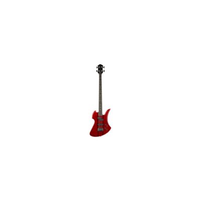 B.C.RICH Heritage Classic Mockingbird Bass, 4-String - Quilted Maple Top, Transp