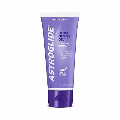 2 Pack Astroglide Ultra Gentle Gel Sensitive Skin Personal Lubricant 3 Oz  Each