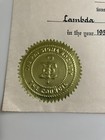 1954 PHI SIGMA BIOLOGICAL SOCIETY MEMBERSHIP CERTIFICATE — photo 2