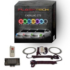RGB Multi Color LED Halo kit with RF Remote for 03-07 Cadillac CTS Headlights