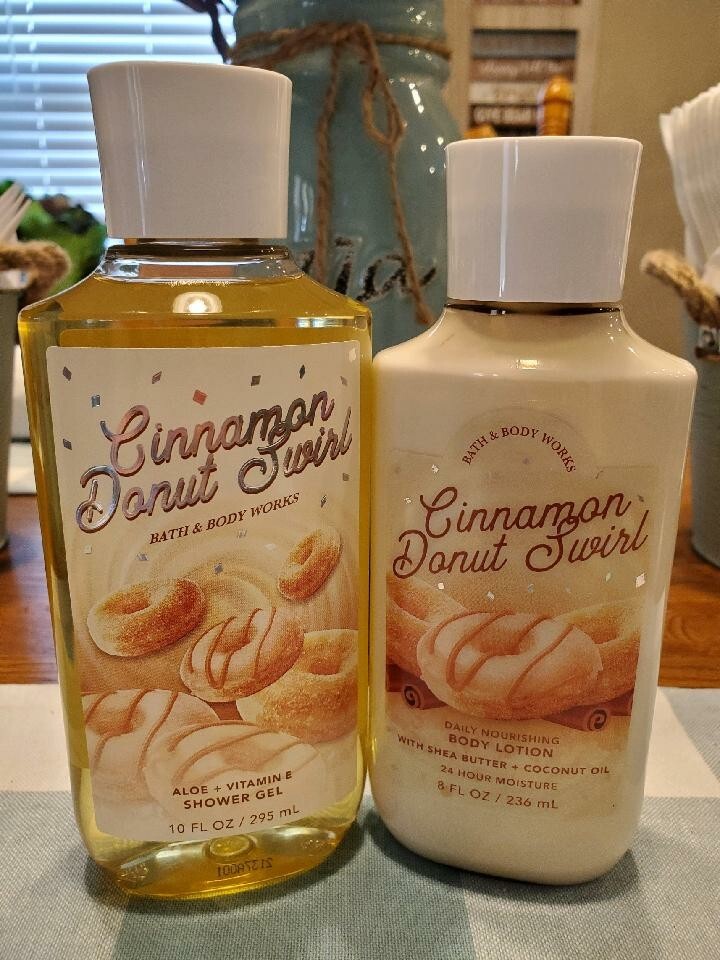 BATH AND BODY WORKS CINNAMON DONUT SWIRL eBay