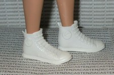  SHOES KEN LOOKS MADE TO MOVE DOLL WHITE HIGH TOPS TENNIS SNEAKERS ACCESSORY